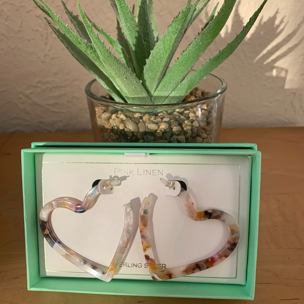 💙Heart earrings-colorful-NEW💚